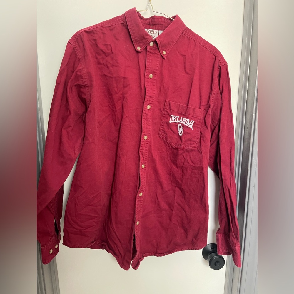 Vintage men’s button down Oklahoma Sooners
